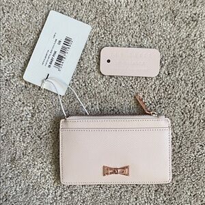 Ted Baker Light Pink Card Holder with Zipper